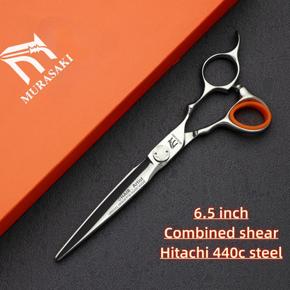 MURASAKI 6.0 inchhair thinning scissors，Professional Barber Accessories，Made by Hitachi 440C Steel，High-end Hair Cutting Tools