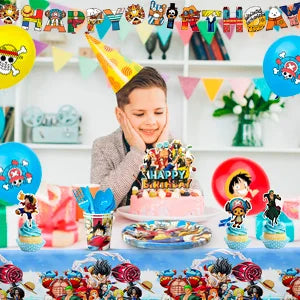 One Piece Birthday Party Supplies Set – 112pcs 🎉🏴‍☠️