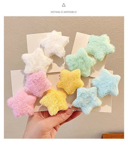 Plush Y2K Star Hair Clip.