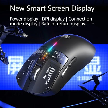 AULA SC650 Tri-Mode Wireless Gaming Mouse PAW3311 RGB Lightweight Digital Display Screen Custom PC E-Sports Accessory Gift