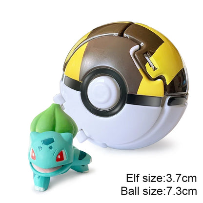 25 Styles Pokeball Figure Anime Figure Pokemon Elf Ball Toy Action Model Pikachu Mewtwo Charmander Kids Birthday Gifts Toys