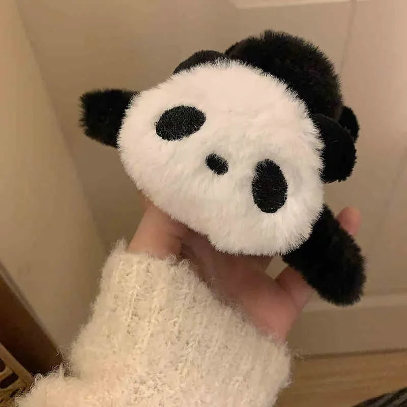 Plush Panda Shark Hair Clip.