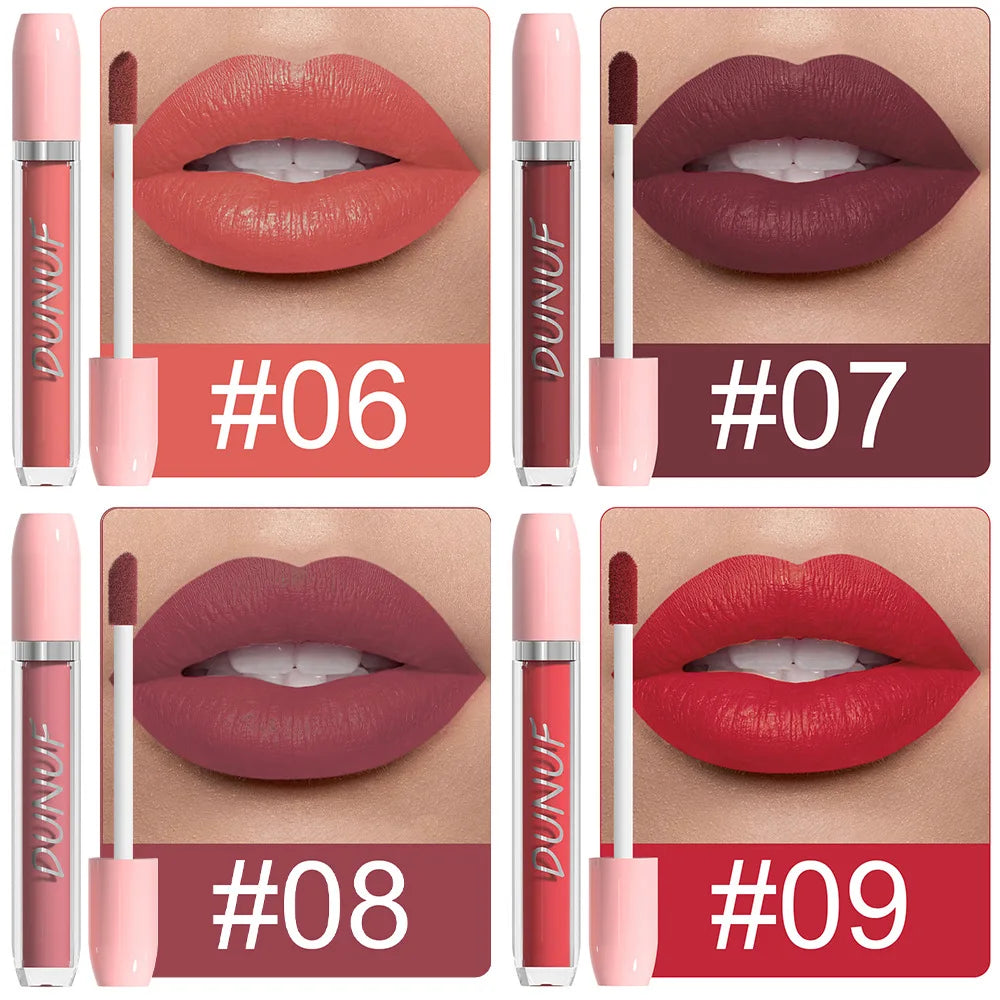 25 Color Velvet Matte Lipstick Liquid Waterproof Sexy Red Matte Lip Glaze Non-Stick Halloween Makeup Not Easy To Fade Lip Gloss