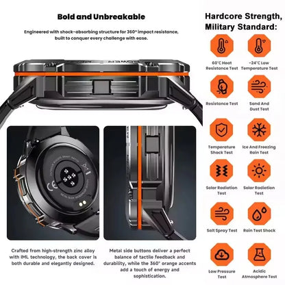 TANK X3 Smartwatch – GPS, BT Call, Compass & 5ATM Waterproof