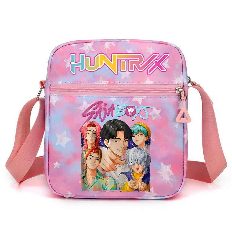 New⭐️ KPOP Shoulder Bag Crossbody Bags Double-deck Storage Bag Large Capacity Square Zip Storage Sports Bag Fans Gift