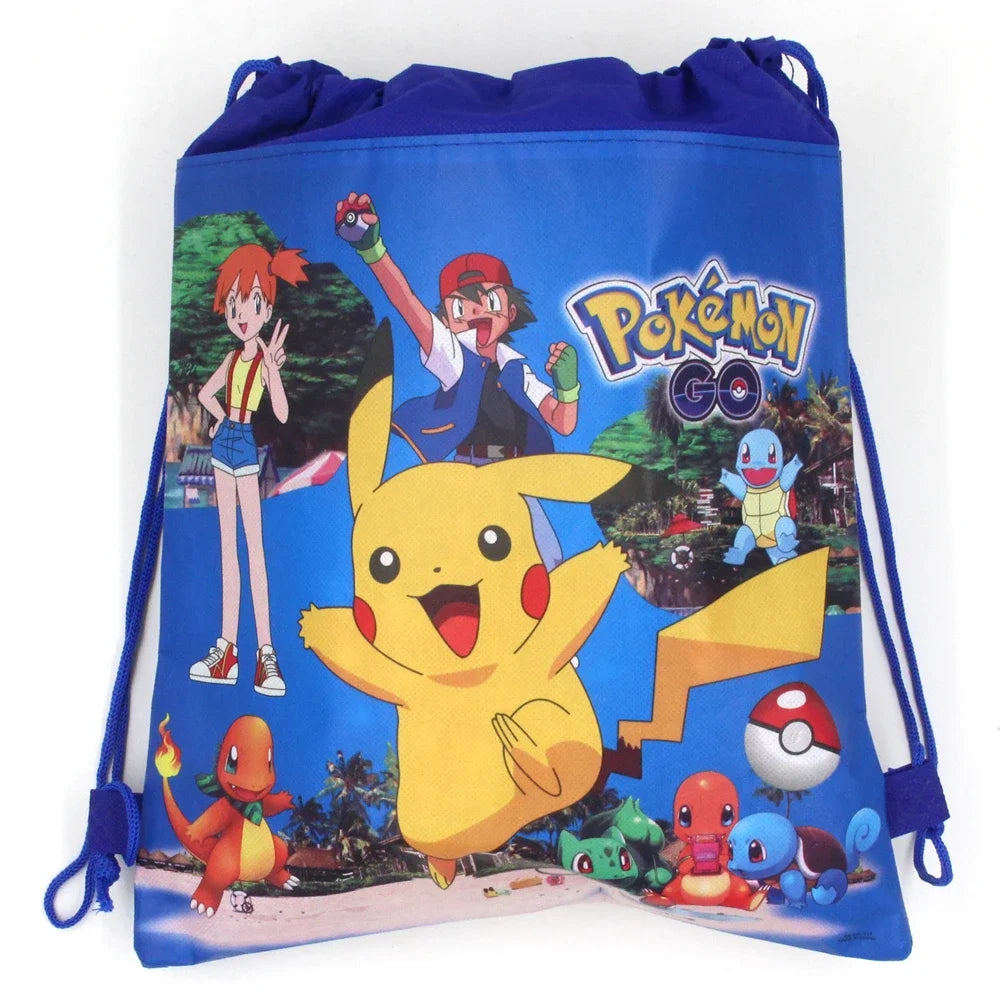 Pokemon Themed Cartoon Pikachu Birthday Party Children's Bag Balloon Decoration Paper Bag Cake Box Baby Shower