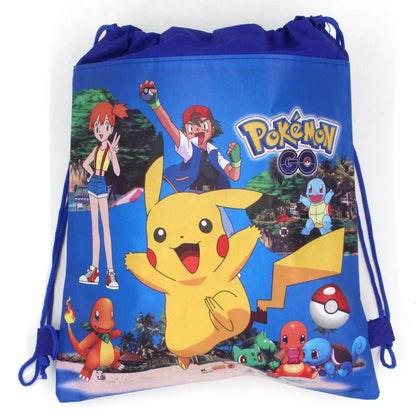 Pokemon Themed Cartoon Pikachu Birthday Party Children's Bag Balloon Decoration Paper Bag Cake Box Baby Shower