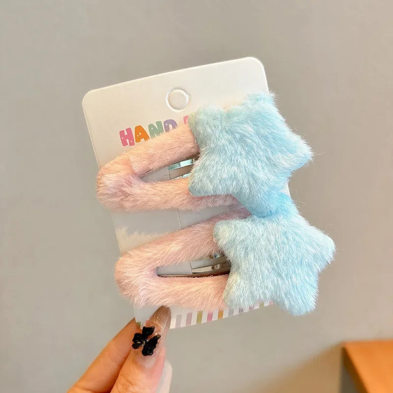 Y2K Star Hair Clips Set.