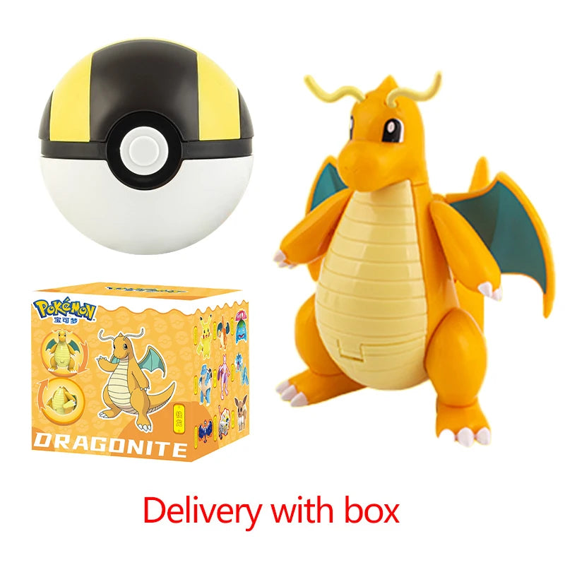 Pokemon Pokeball Figure Ball Pikachu Charizard Mewtwo Mew Eevee Gengar Lapras Blastoise Venusaur Gyarados Educational Toy Kids