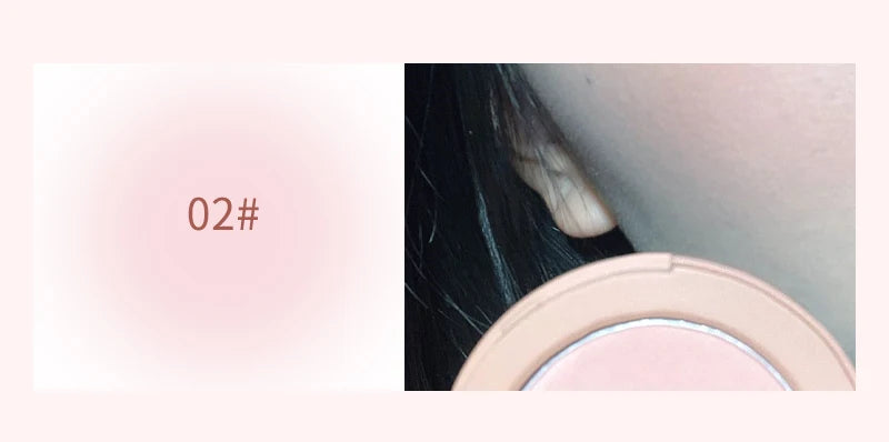 HerorangeHR402 Serbuk Serbuk Monokrom Kalis Air Panjang Tahan Lama Plat Peach Orange Kabus Lembut Lembut Matte Semulajadi Blush