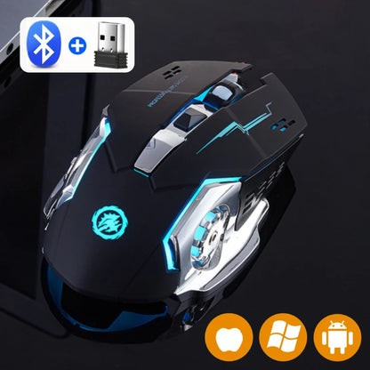 2.4G Wireless Mouse USB Bluetooth Mecha Gaming Mouse Rechargeable Silent Backlight Mice Ergonomic Office Mice Game Accessories
