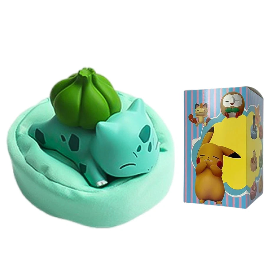 Anime Pok é mon blind box Model Figure 1-12 pcs Pikachu sleep Series Interior Hand Sleeping Position Toys Gift for sfriends