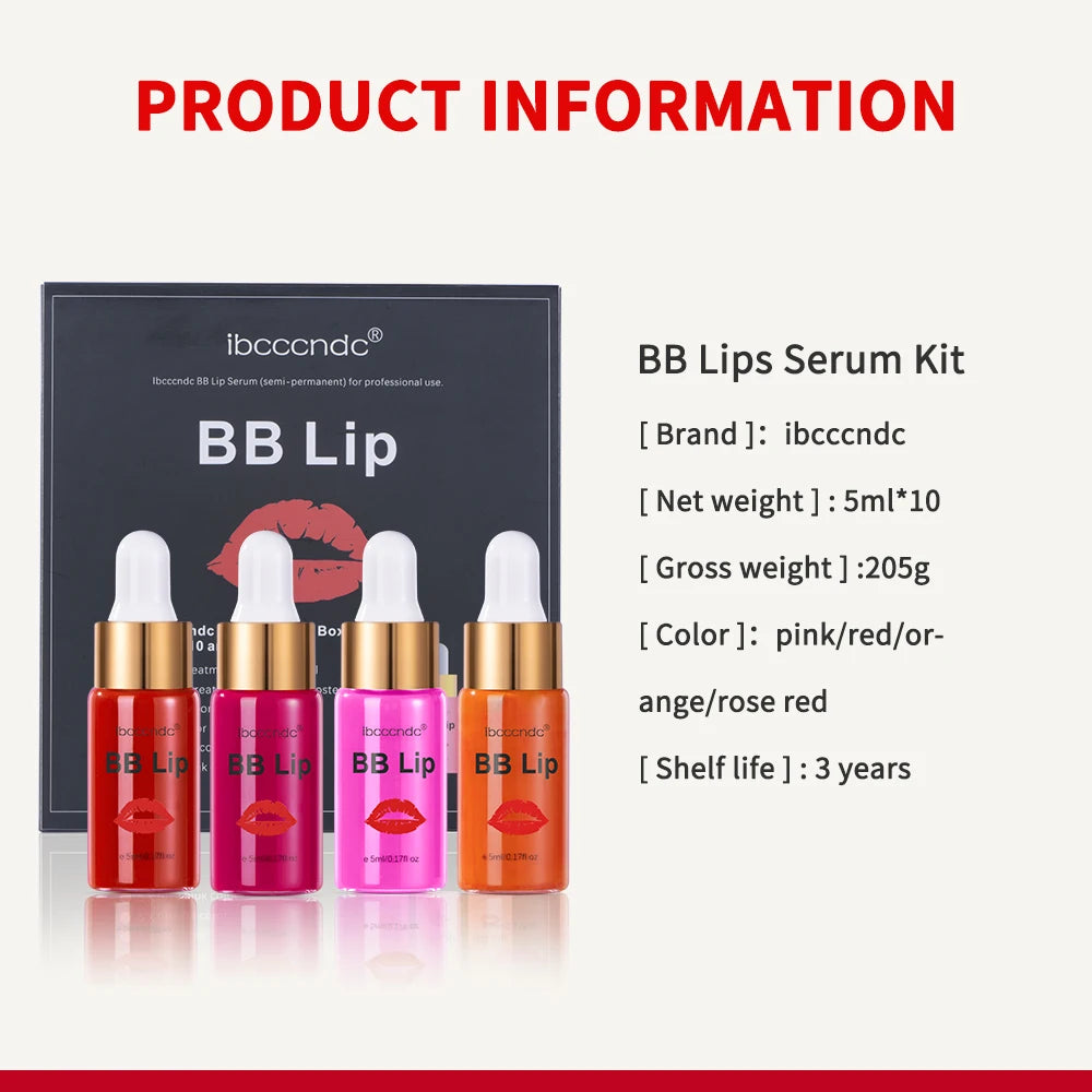 BB Lip Serum Kit: Semi-Permanent Glow & Color (ibcccndc)