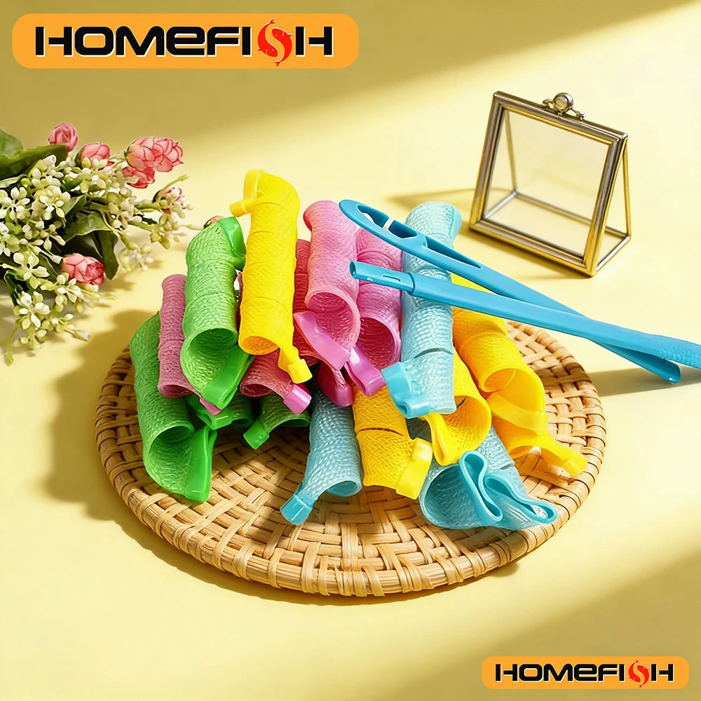 18Pcs Magic Hair Curler Wave Formers Set - DIY Hair Styling Tool Hair Accessories Rollers for Women