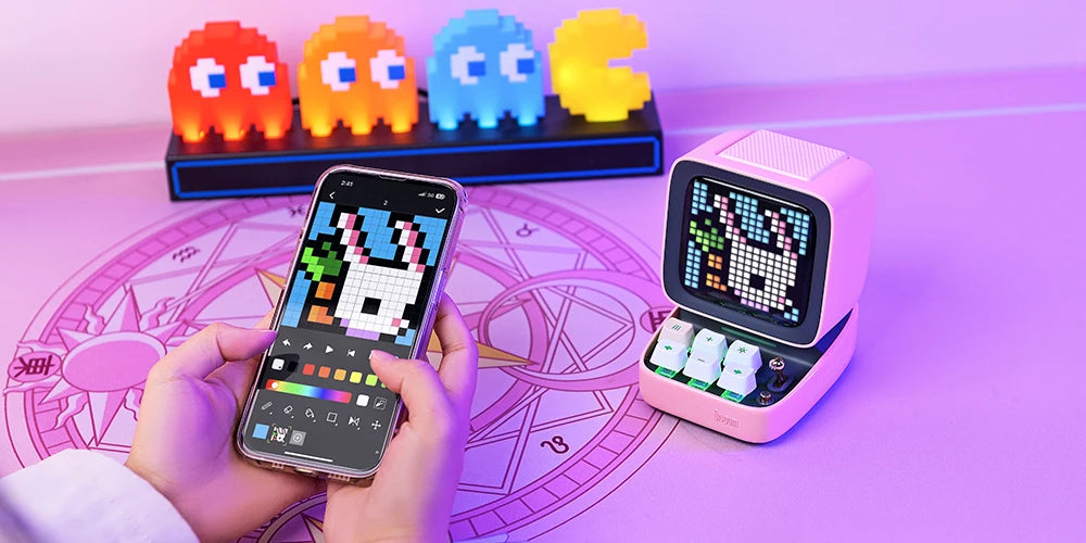 Pixel Art Bluetooth Speaker.
