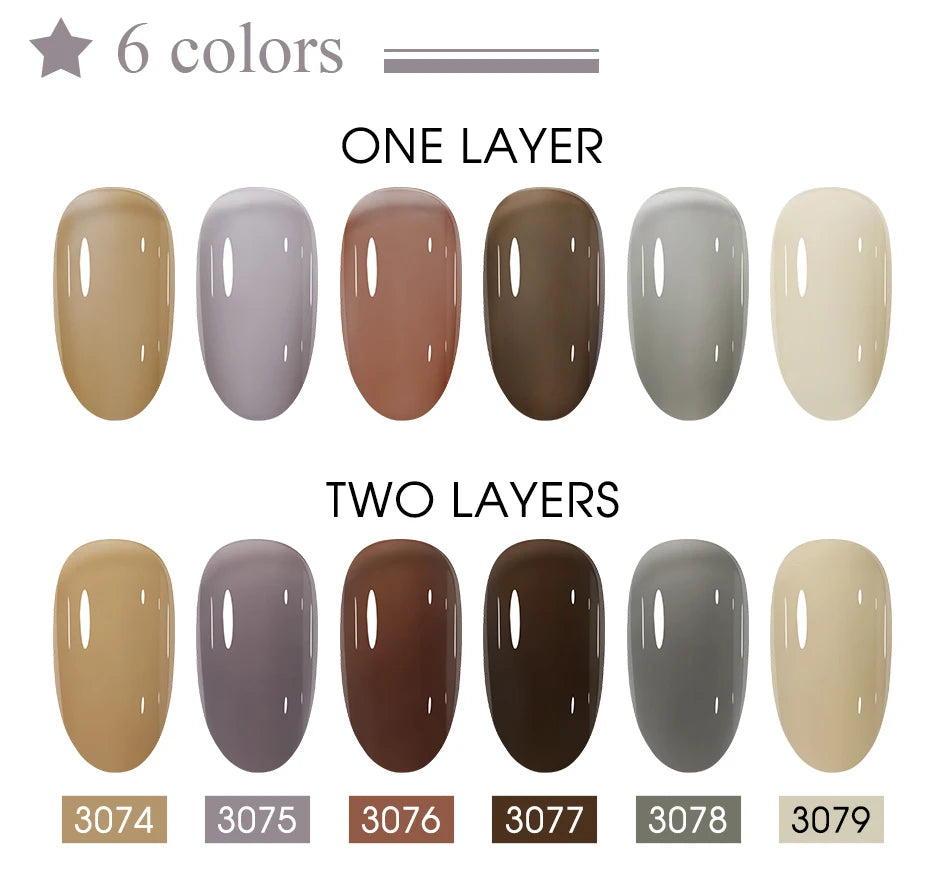 Clou Beaute 20pcs TPO & HEMA FREE Nail Gel Polish Set Red Pink Nude UV LED Soak Off Polish Gel Nail Semi Permanent Nail Varnish