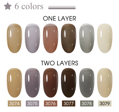 Clou Beaute 20pcs TPO & HEMA FREE Nail Gel Polish Set Red Pink Nude UV LED Soak Off Polish Gel Nail Semi Permanent Nail Varnish