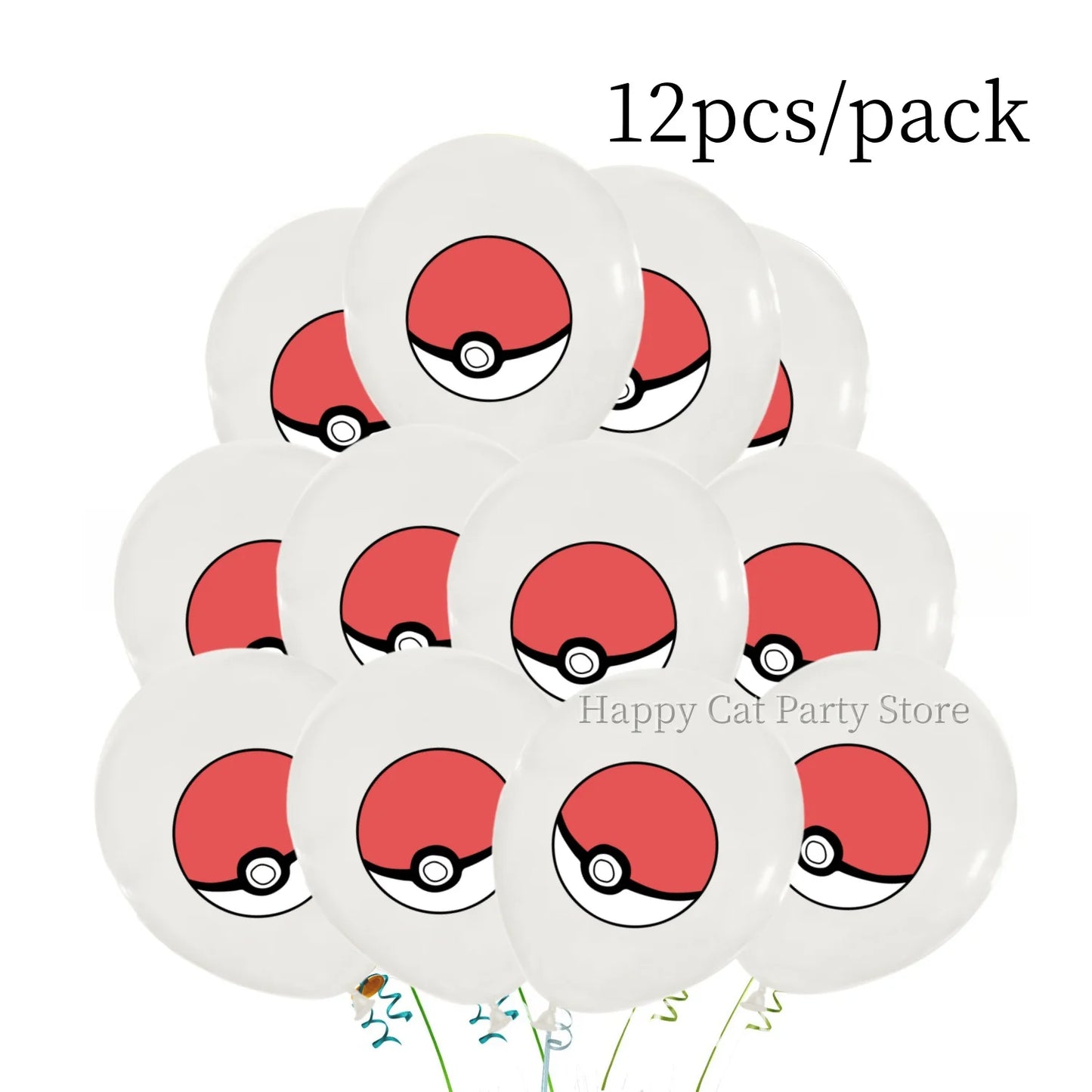 Pokemon Latex Balloons Birthday Party Decor Cartoon Pikachu Balloon Poke Ball Balloons Baby Shower Kids Favor For Party Supplies
