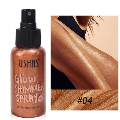 Liquid Face & Body Shimmer Highlighter | 76ml Glow Illuminator & Long-Lasting Oil-Control