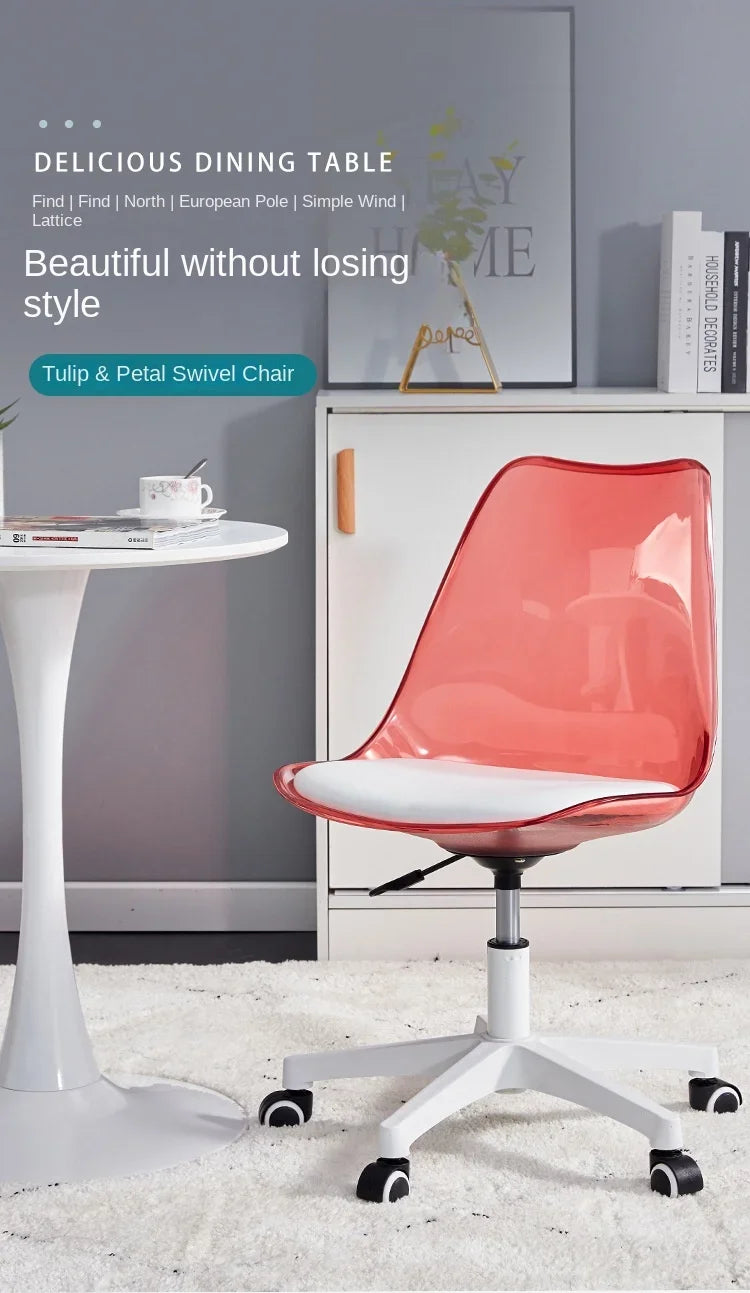 Transparent Swivel Office Chair