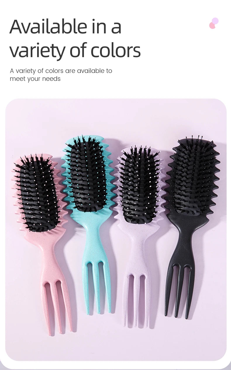 1PC Candy bursh Curly Hair Styling Brush: Defined Curls on Wet Hair- Nylon Bristles Detangling Volumizing Comb for All Hair Type
