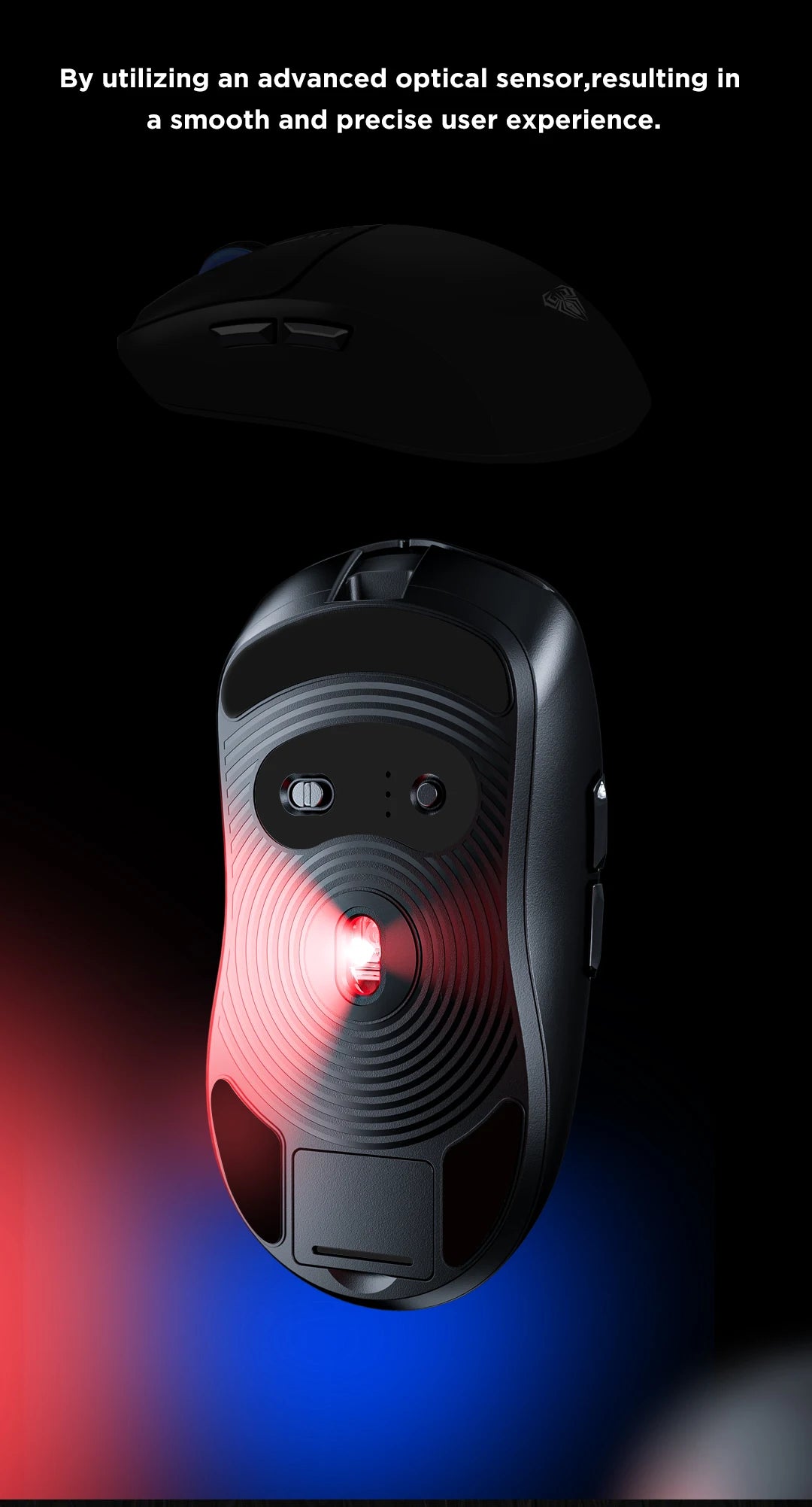 AULA SC580 Gaming Mouse Tri-mode Rechargeable Ergonomic Bluetooth Mouse 10000 DPI E-sports Lightweight Mice for Office Gaming