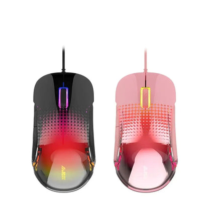 Ajazz AJ358 Wired Gaming Mouse Gift Ergonomic design universal mouse PMW3325 Engine Linear design Cool lighting system