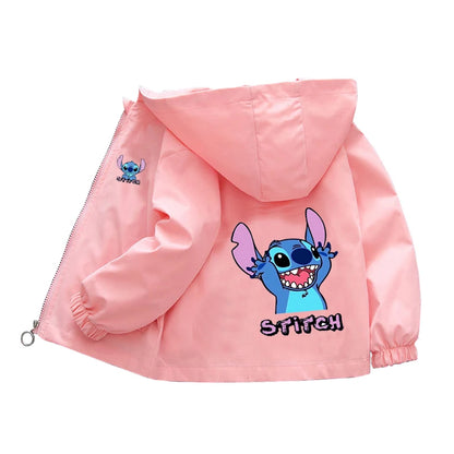 Boys Spiderman Hooded Jackets 1-10 Years Girls Spring Autumn Stitch Print Sports Coats Children Cartoon Outerwear Kids Clothes