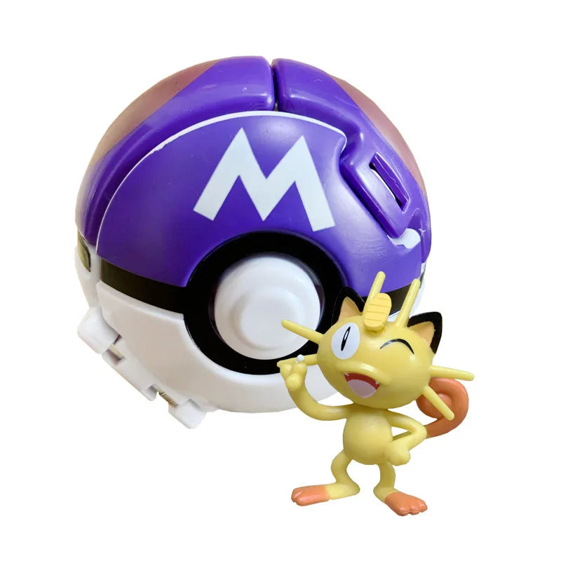 25 Styles Pokeball Figure Anime Figure Pokemon Elf Ball Toy Action Model Pikachu Mewtwo Charmander Kids Birthday Gifts Toys