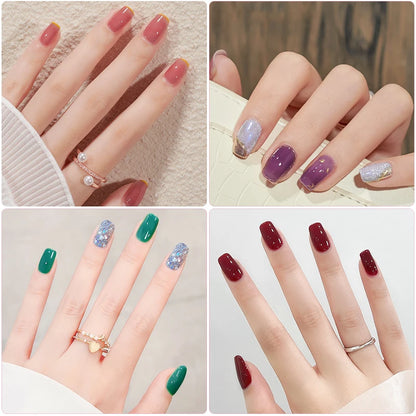 Poly Extension Nail Gel Set Professional Gel Nail Polish Kit 18 Colors Gel With Manicure tools  Intelligent sensing Nail stove