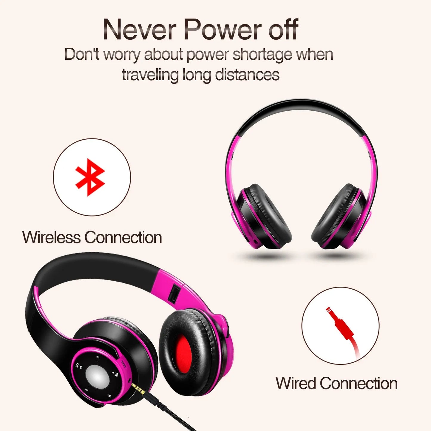 Colorful Bluetooth Headphones