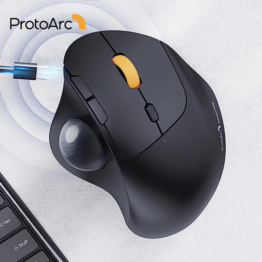 EM04 Ergonomic Trackball Mouse