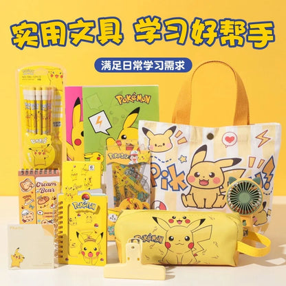 Cute Pokemon Pikachu Canvas Tote Bag Cartoon Anime Shopping Bag Reusable Lightweight school Portable Bag Daily Travel Gift Bag