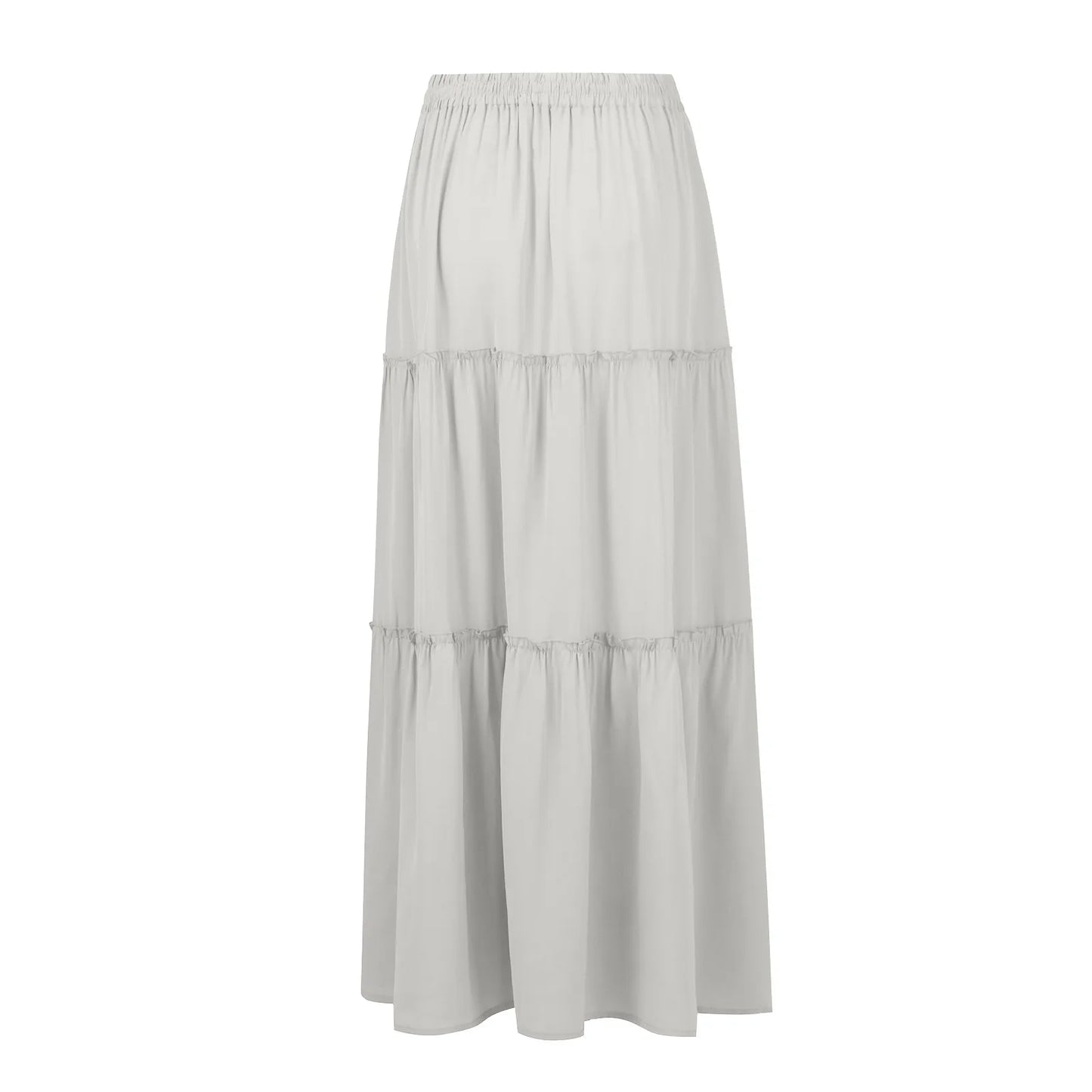 Women’s Boho Maxi Skirt: High-Waisted A-Line Tiered Long Skirt
