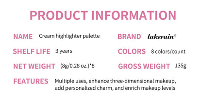 Cream Blush & Highlighter Palette