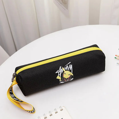 New Anime Pokemon Pikachu Pencil Case Kawaii Cartoon School Student Glowing Pencil Bag Stationery Kids Supplies Festival Gift