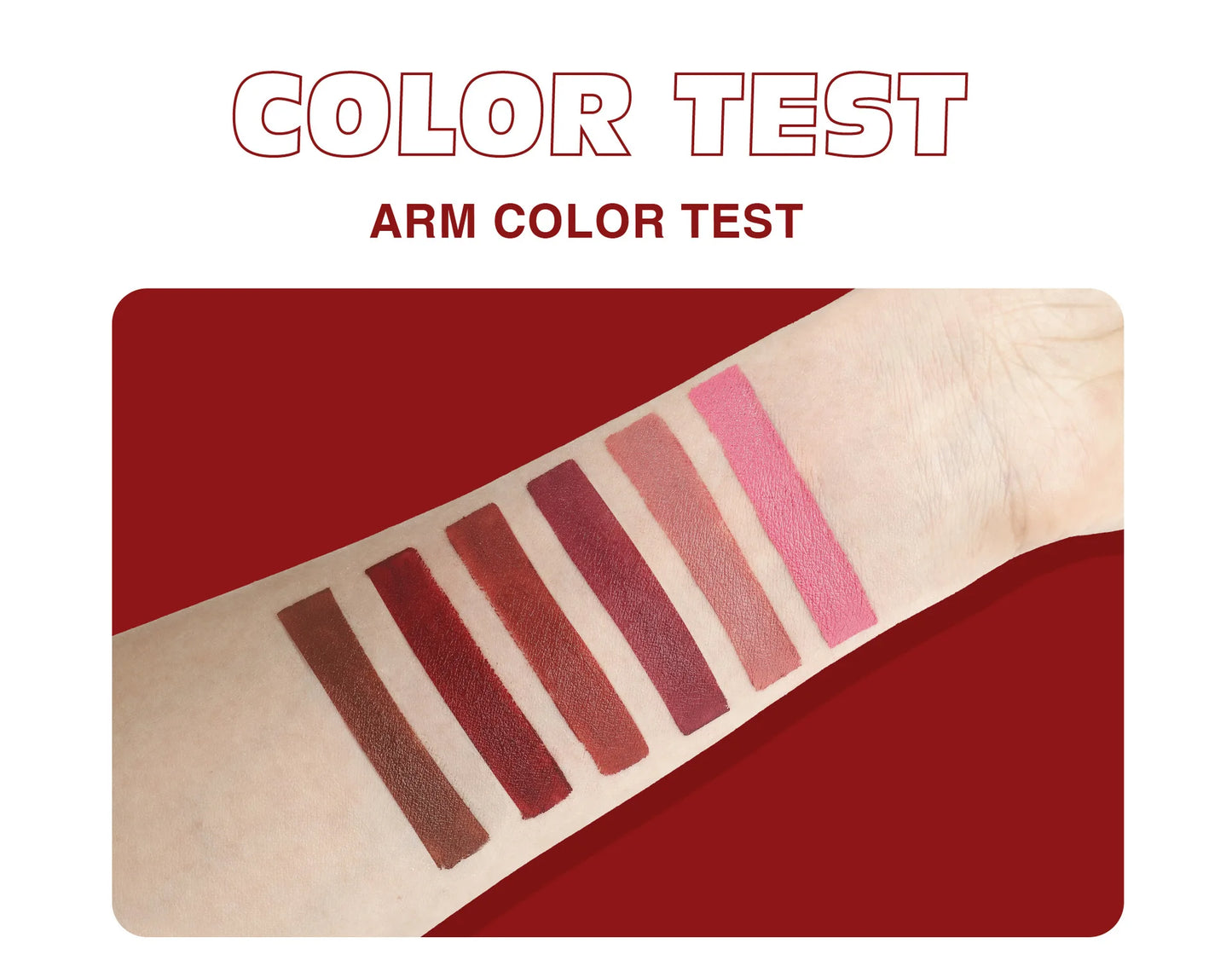 6 Color Matte Lipstick Velvet Dark Brown Lip Gloss Waterproof Lasting Pigments Makeup Nude Coffee Lip Stick Lips Makeup Cosmetic