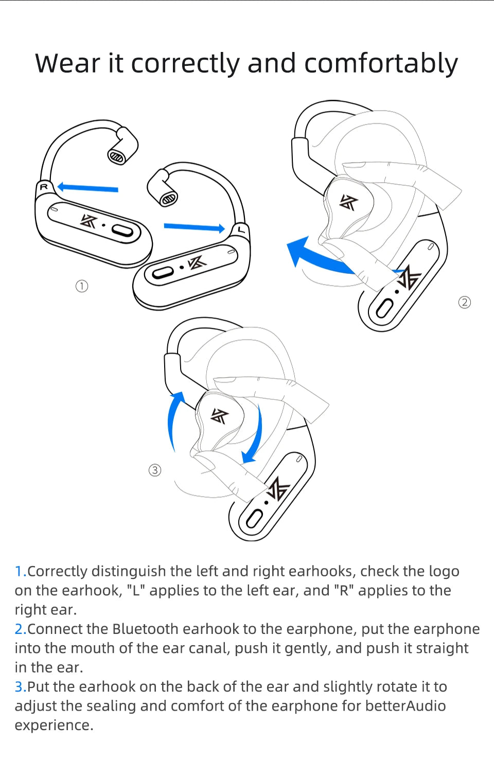 KZ AZ09 Wireless Earhooks.