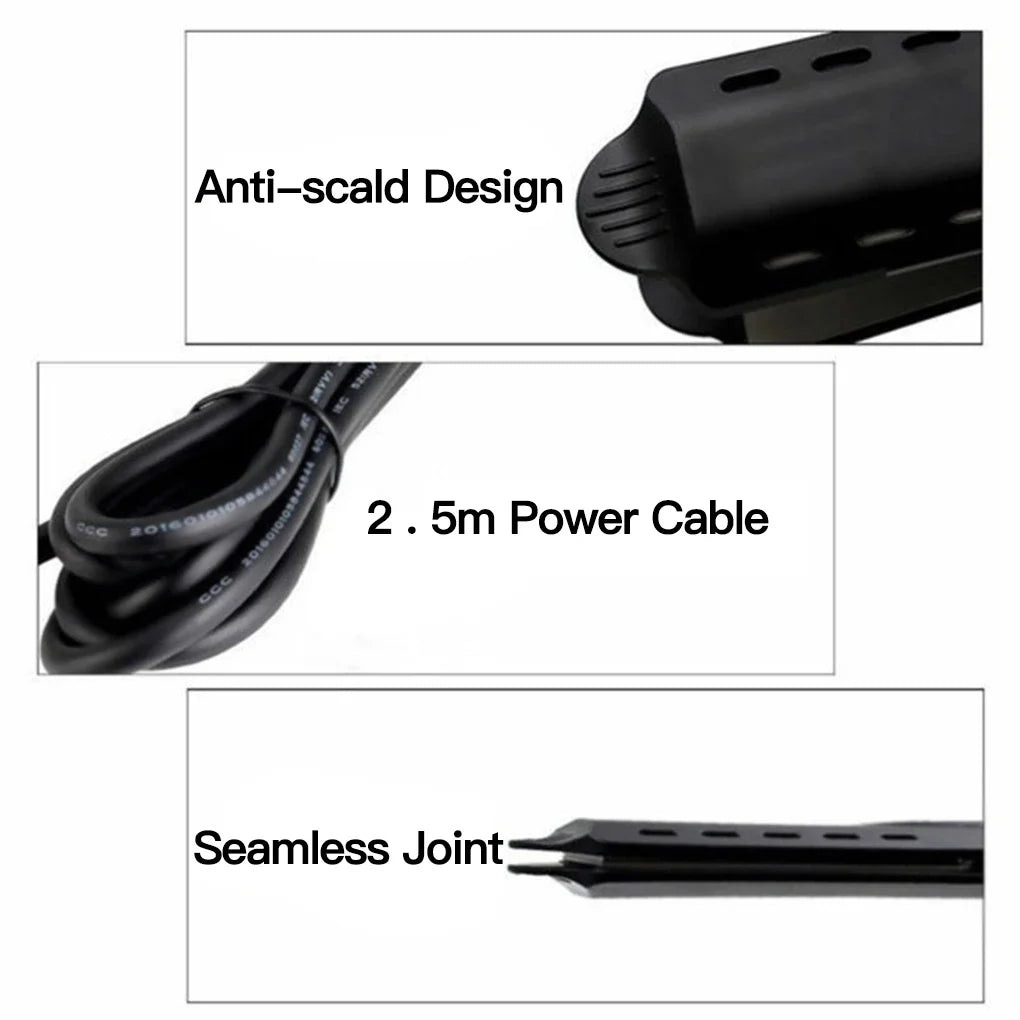 Hair Straightener Four-gear Temperature Adjustment Ceramic Tourmaline Ionic Flat Iron Hair Straightener For Women Widen Panel