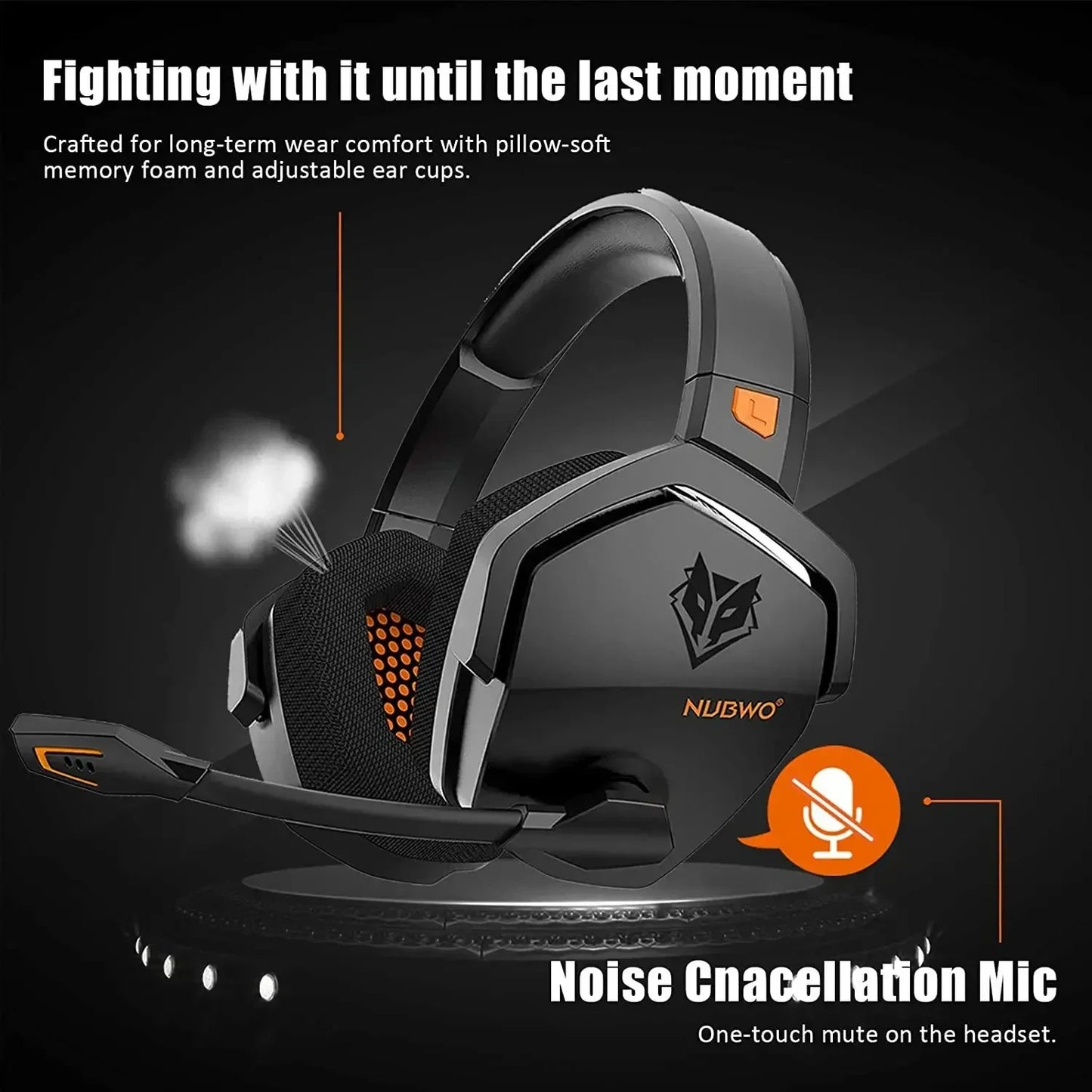 NUBWO G06 Dual Wireless Gaming Headset