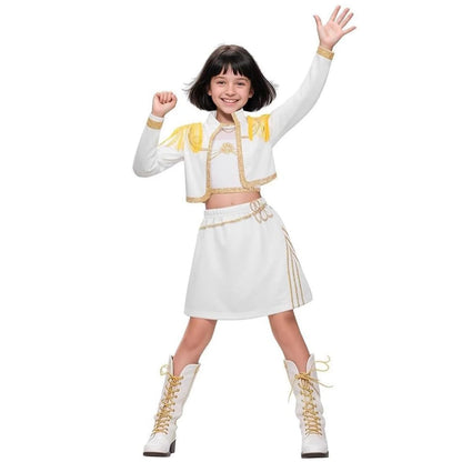 Girls' K-Pop "Stage Ready" Cosplay Costume: 3-Piece Idol Outfit for Halloween & Parties