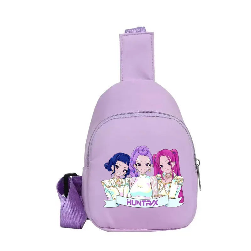 New Children Chest Bag Anime Cartoon Alphabet Fashionable Shoulder Diagonal Straddle Bag Girl Boy Cartoon Casual Chest Bags