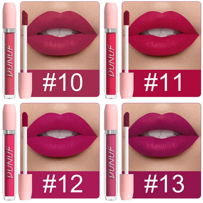 25 Color Velvet Matte Lipstick Liquid Waterproof Sexy Red Matte Lip Glaze Non-Stick Halloween Makeup Not Easy To Fade Lip Gloss