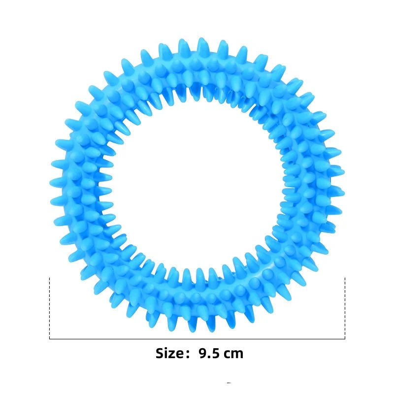 Pet Chew Toy Soft Rubber Bite-resistance Bone Shape Teeth Grinding Chewing Toys for Small Dogs Training Pet Supplies