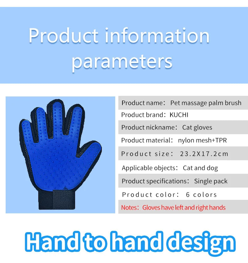 Cat Hair Remover Grooming Glove