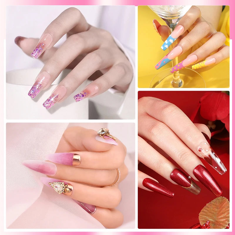 42Pcs/Set Gel Nail Polish Kit Hybrid Varnish Set For Manicure Nails Art UV LED Nail Art Gel Semi Permanent Base Top Coat Varnish