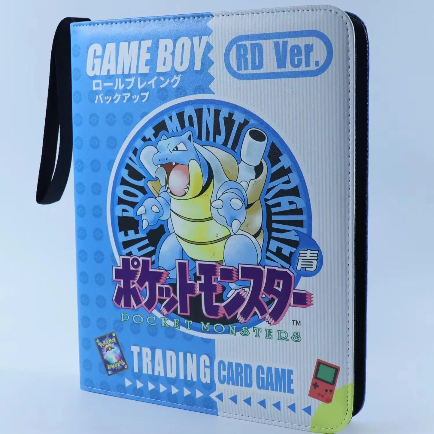 New Gb Pikachu Cartoon Anime Battle Card Booklet Zipper Binder