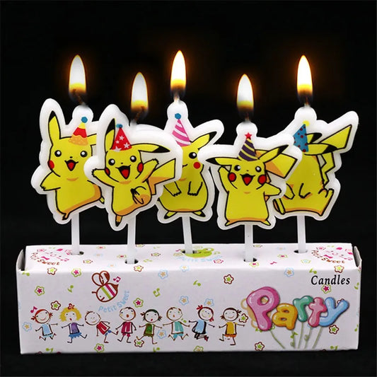 Pokemon Pikachu Cake Candles