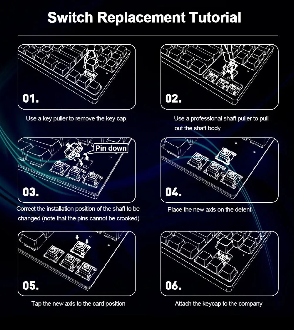 Redragon RGB Low-Profile Mechanical Keyboard with MX-Style Switches