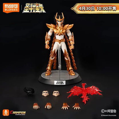 Original BLOKEES Saint Seiya Sagittarius Seiya Pegasus Aiolos Tenma Pegasus Action Figure Toy Assembly Figure Toys Gift